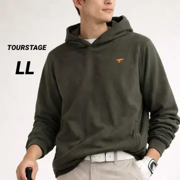TOURSTAGE 골프웨어 트레이닝복 플리스 후드티 LL 후드 부착