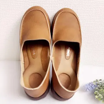 브라운 가죽 슬립온 슈즈 리게타 드라이빙 슈즈