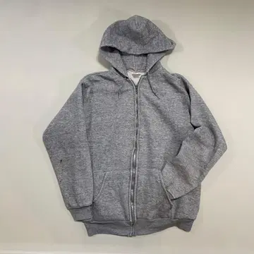 80s 안감 기모 집업 후드티 IDEAL 멜란지 그레이