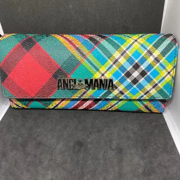 ANGL MANIA 체크 무늬 장지갑