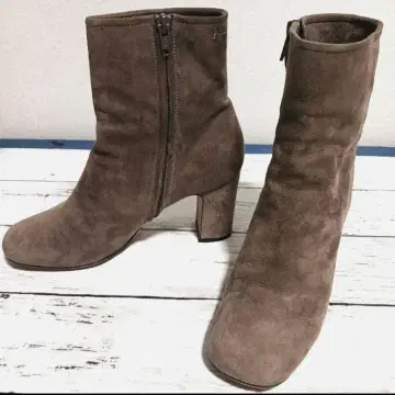 PELLICO 브라운 스웨이드 숏부츠 23cm