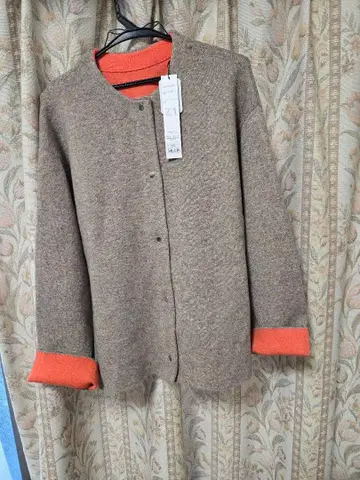 Mal 배색 가디건 미사용 새상품