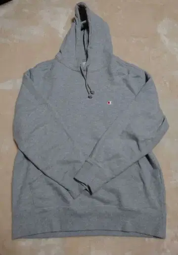 챔피온 그레이 후드 부착 후드티