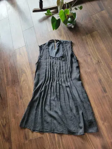 45r*pm *새상품급* 실크의 부드러운 차니크 원피스.