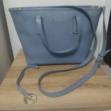 FURLA 훌라 2WAY 백 사피아노 가죽 숄더 포함 블루