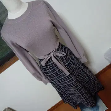 인덱스 니트 원피스