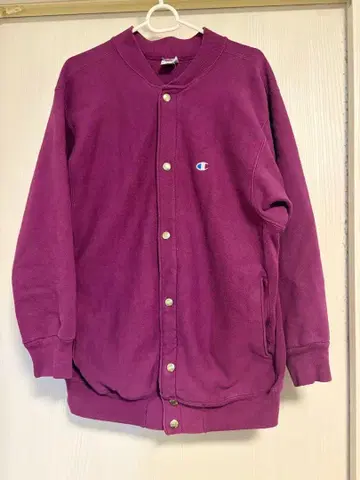 Champion Reverse Weave 가디건 M 퍼플