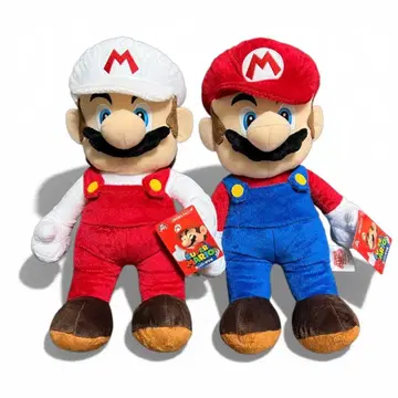 슈퍼 마리오 빅 사이즈 봉제 인형 마리오 파이어 마리오 2종 세트