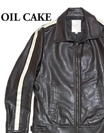 OIL CAKE 인조 가죽 싱글 라이더 자켓 클리닝 완료