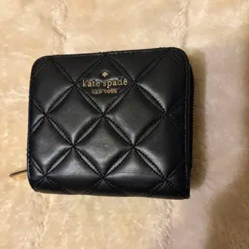 케이트 스페이드 블랙 이단 접이식 지갑