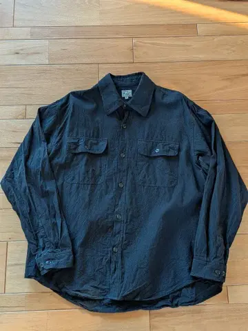 gold 샴브레이 셔츠 블랙 M