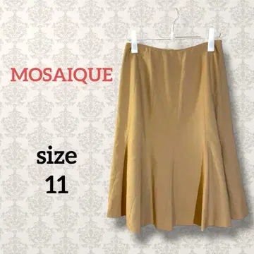모자이크 [11] 머메이드 플레어 스커트 무릎 기장 오피스 캐주얼 페미닌