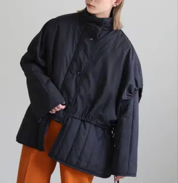 select MOCA 셀렉 모카 레이어드 퀼팅 자켓 블랙