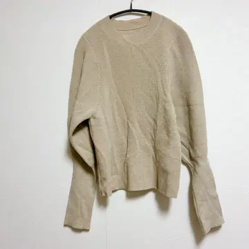 리브 베이지 긴팔 니트 [ 40 ] 스웨터