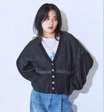 JEANASIS 7G 아제 페플럼 V 가디건 이번 시즌 신상 지나시스