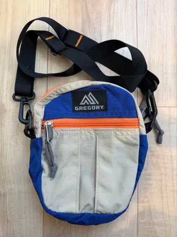 GREGORY 숄더백 파랑/베이지 퀵 포켓