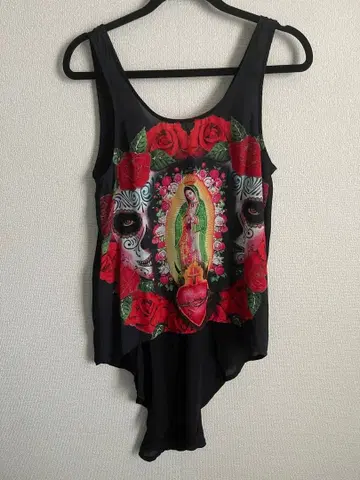 성모 마리아 프린트 과달루페 탱크탑