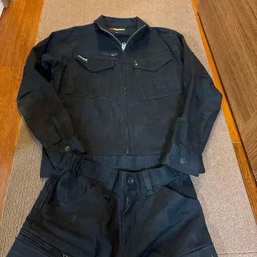 Burtle 작업복 자켓 카고 팬츠 841 842 상하의 세트 블랙 S