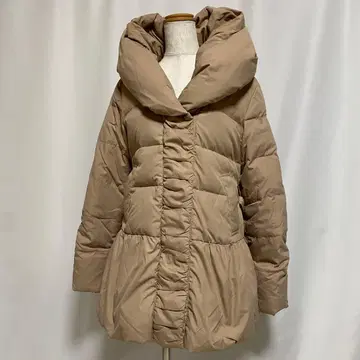 INGNI 다운 코트 M 베이지 다운 50% 미 실루엣