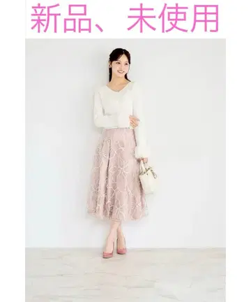 백 레이스업 몰 레이스 턱 플레어 스커트