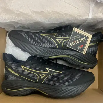 미즈노 웨이브 라이더 GTX2 블랙 x 골드 27cm