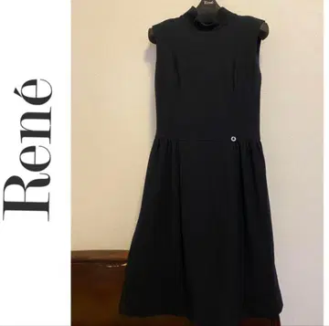 새상품급 Rene 36 다크 네이비 터틀 울 원피스
