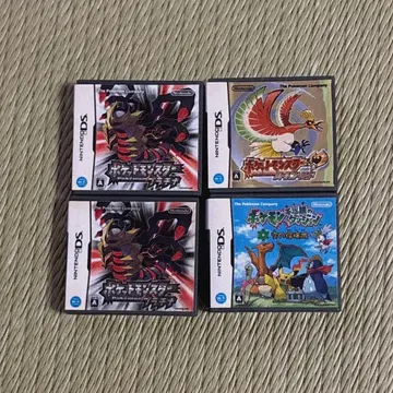 닌텐도 DS 포켓몬 카세트형 미니어처 지우개 4개 세트