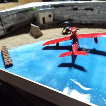 붉은 돼지 사보이아 디오라마입니다.