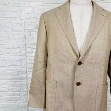 더반 고급 울 실크 테일러드 자켓 베이지 S [ 57-29 ]