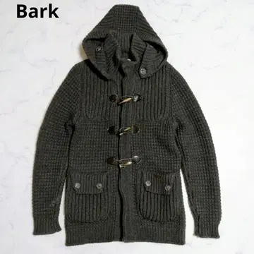[이탈리아제] 바크 더플 코트 니트 2way 후드 그레이 M 상당