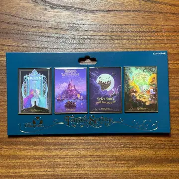 [미사용 새상품] 디즈니씨 판타지 스프링스 핀 배지 세트