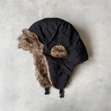 [방한] 플라이트 캡 봄버 캡 블랙 믹스 퍼