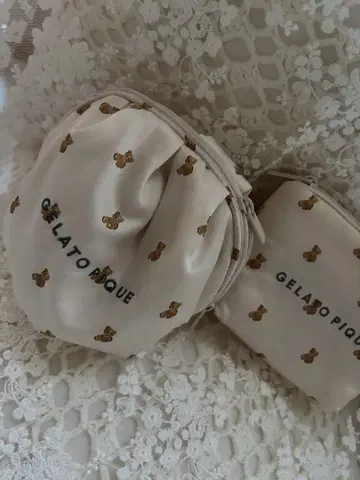 젤라또피케 2세트 파우치 티슈 파우치 곰