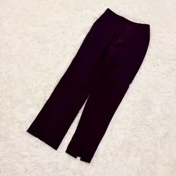 Mila Owen 슬랙스 센터 프레스 밑단 슬릿 슬림 레그 깔끔