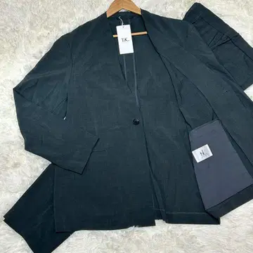 XL 미사용 새상품 택 포함 TK. 다크 그레이 노카라 캐주얼 수트