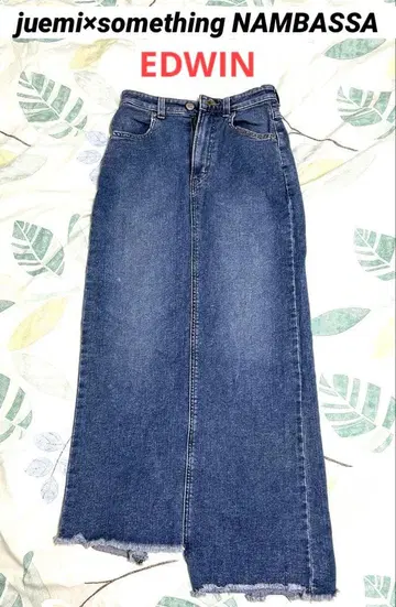 EDWIN juemi x something NAMBASSA 데님 스커트