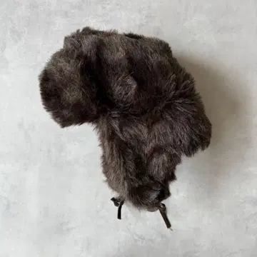 리얼 무스탕 봄버캡 비행 모자 양가죽 스웨이드 천연 가죽 브라운