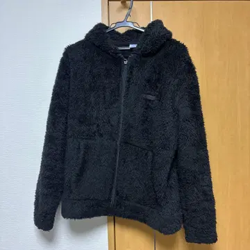 Champion 블랙 후드 부착 보아 자켓 L 사이즈