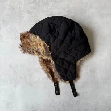 스웨이드 플라이트 캡 봄버 캡 비행 모자 다크 브라운