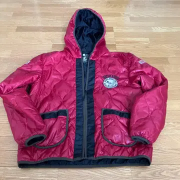 SIMPSOM RACING 빨간색 퀼팅 다운 자켓 LL