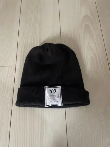 Y-3 블랙 니트 모자 OSFA
