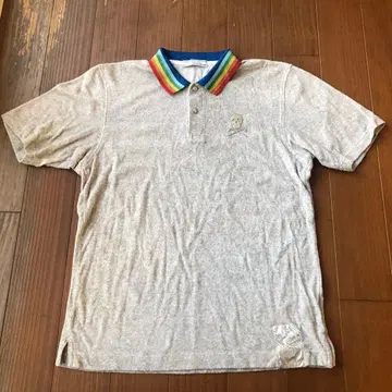 MARK & LONA 피케 셔츠 그레이/레인보우 사이즈 L