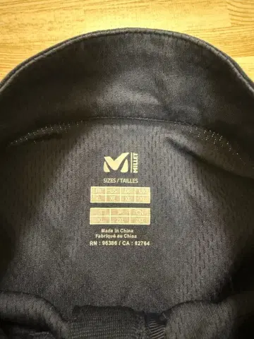 MILLET 하프 지퍼 티셔츠 L 블랙