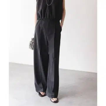 [기장 수선 있음] 노블 에스테르 트윌 스트레치 슬랙스 팬츠 네이비 38