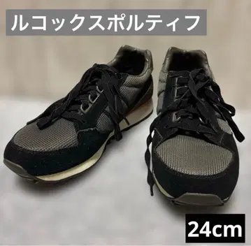 르꼬끄 스포르티브 스니커즈 24cm 블랙 그레이 여성용