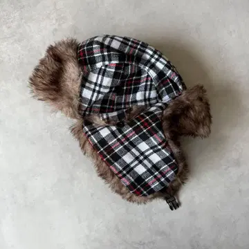 플라이트 캡 봄버 캡 비행 모자 블랙 x 그레이 퍼 방한