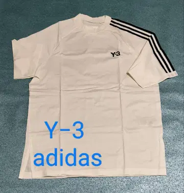 Y-3 3 스트라이프 반팔 T셔츠 화이트 XS 사이즈