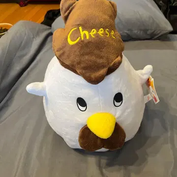 카라아게쿤 봉제 인형 치즈 모자 포함 약 30cm