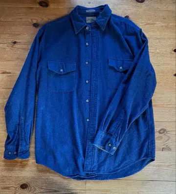 90s ST. JOHNSBAY 샤모아 아크로스 셔츠 네이비 무지