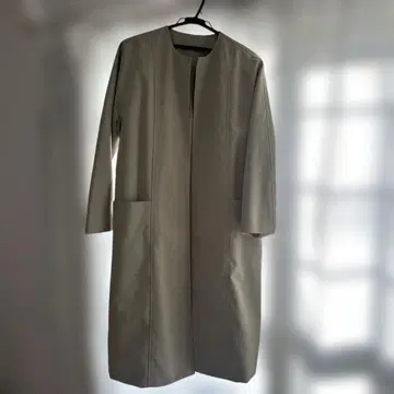 미라 오웬 여성용 올리브 롱 코트 끈 포함